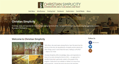 Desktop Screenshot of christiansimplicity.com