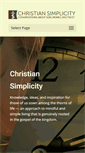 Mobile Screenshot of christiansimplicity.com
